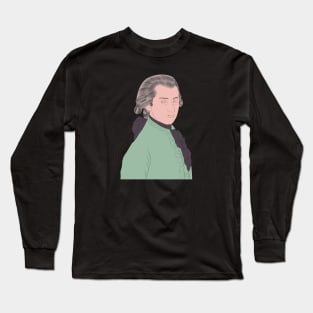 Wolfgang Amadeus Mozart - Portrait Long Sleeve T-Shirt